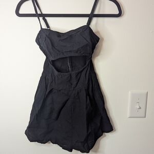 ASOS Black Mini Romper with Cutout Detail